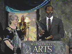 Patricia Crosby and Albert Butler accepting the Award