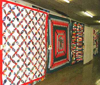 Quilts on display at Cultural Crossroads