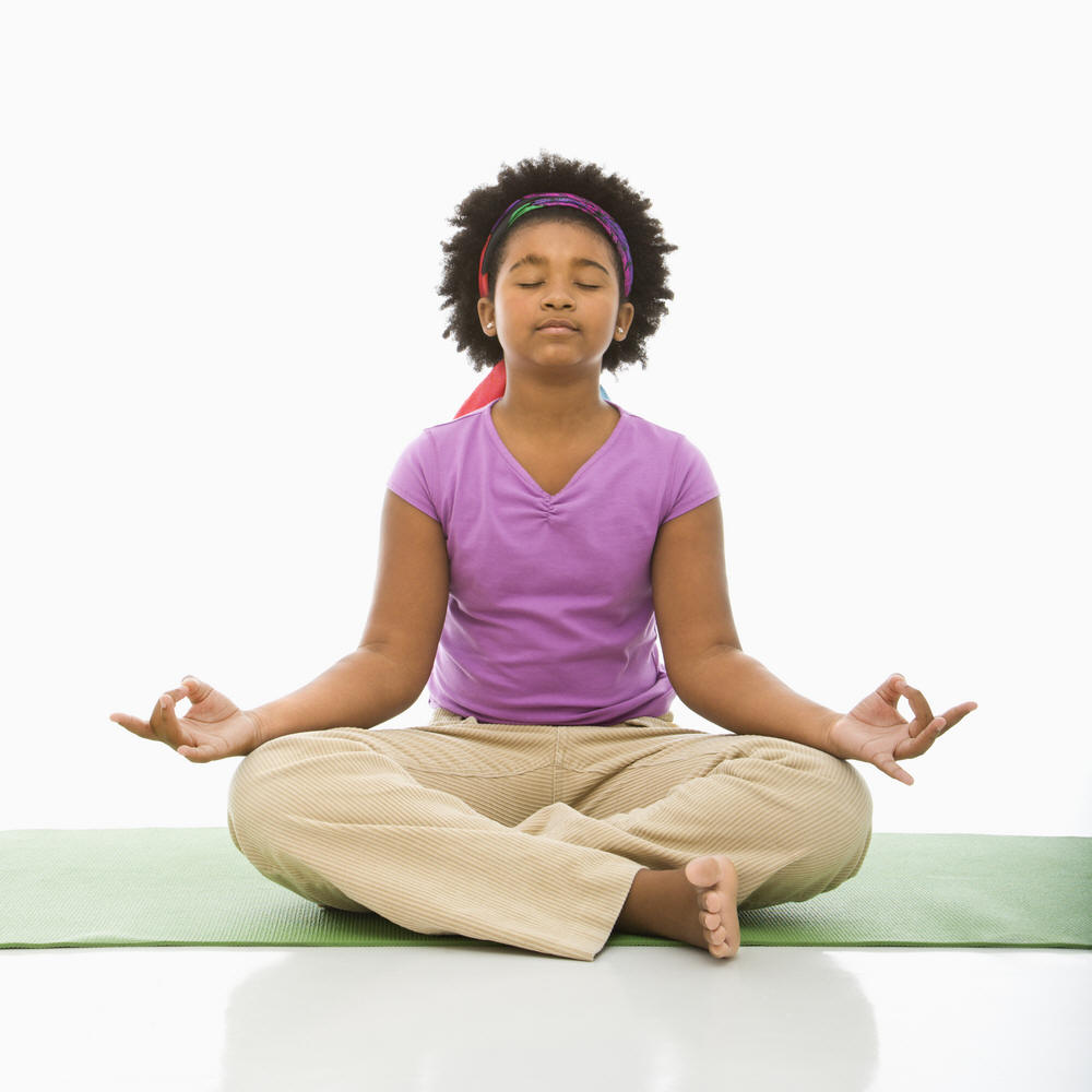 Young girl in meditation
